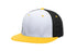Pacific Headwear Premium M2 Performance Trucker Flexfit® Cap (ES341), Color 'WhiteBlackGold'